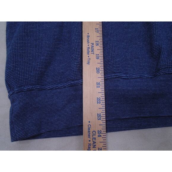 Vintage 90s Crest Toothpaste Sweatshirt Waffle Knit Blue Embroidered Size Large - Picture 7 of 9